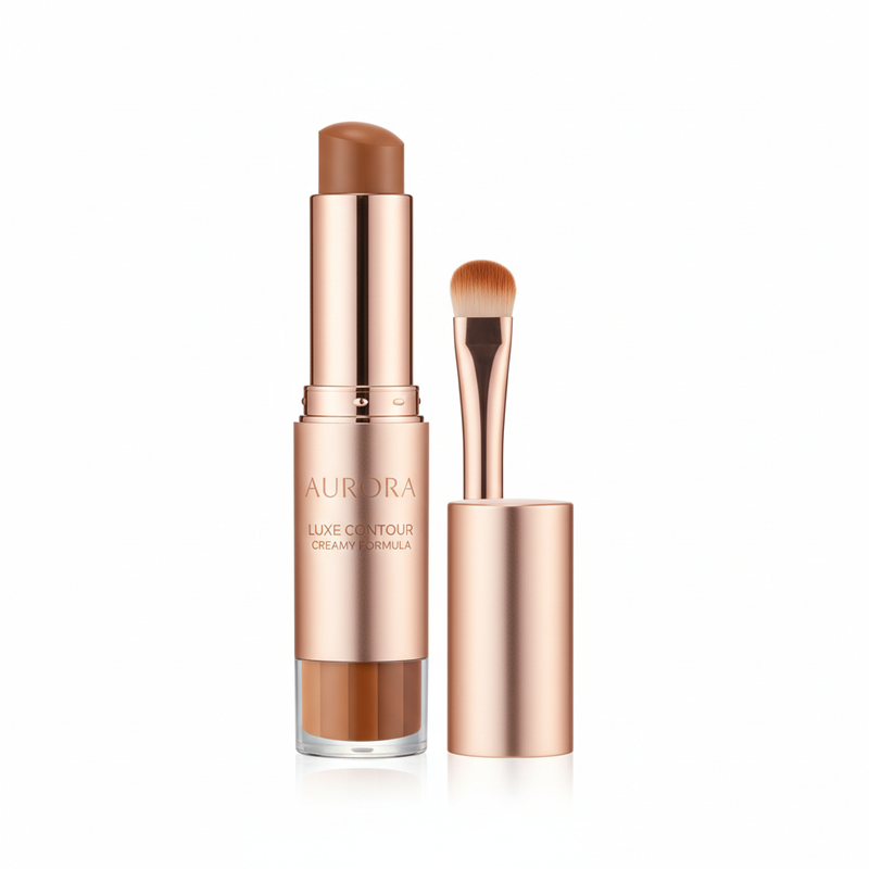 Luxury cream contour stick in rose gold packaging