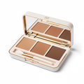 Luxury powder contour palette in white and gold packaging