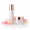 Luxury hydrating lip treatment in rose gold and white packaging